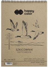Happy Color Spiralna skicirka - Ptice - A4