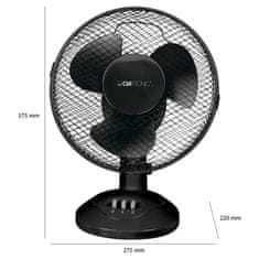 Clatronic VL 3601 BK namizni ventilator 23cm, črn