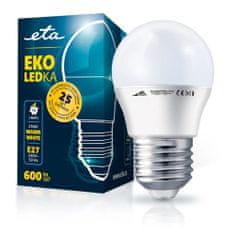 ETA LED žarnica E27, 7 W, topla bela, 2700K, 600 lm, 5 kos
