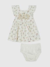 Gap Dojenčki květované Obleka s logem 12-18M