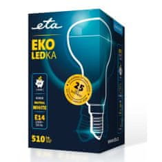 ETA LED žarnica E14, 6 W, nevtralno bela, 4000 K, 510 lm, 5 kos