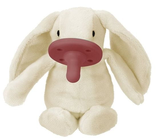 Minikoioi Sleep Buddy otroška duda s plišasto igračo, beli medved ...