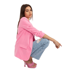ITALY MODA Ženska jakna s 3/4 rokavi ADELA pink DHJ-MA-7684.15P_395207 M
