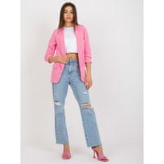 ITALY MODA Ženska jakna s 3/4 rokavi ADELA pink DHJ-MA-7684.15P_395207 XL