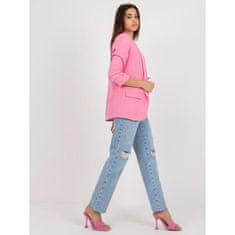 ITALY MODA Ženska jakna s 3/4 rokavi ADELA pink DHJ-MA-7684.15P_395207 XL