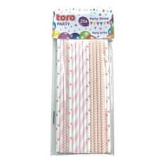 Toro PAPIRNATE SLAMICE 19,7 CM, 25 KOSOV ROZA 3ASS