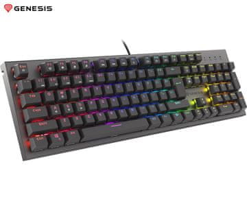 Genesis Thor 303 gaming tipkovnica, mehanska, RGB, črna