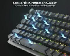 Genesis Thor 303 gaming tipkovnica, mehanska, RGB, črna