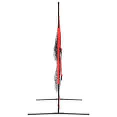 Vidaxl Prenosna baseball mreža črna in rdeča 183x105x183cm poliester