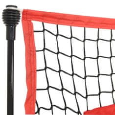 Vidaxl Prenosna baseball mreža črna in rdeča 183x105x183cm poliester