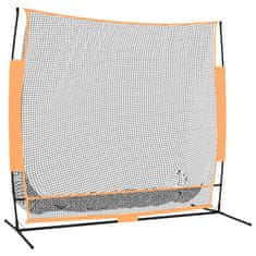 shumee Mreža za golf črna in oranžna 215x107x216 cm poliester