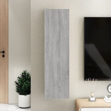 Vidaxl vidaXL Stenska TV omarica, siva, sonoma hrast, 30,5 x 30 x 110 cm