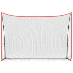 Vidaxl Mreža za golf črna in rdeča 305x91x213 cm poliester