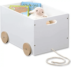 Otroški voziček za igrače, bel (17714)