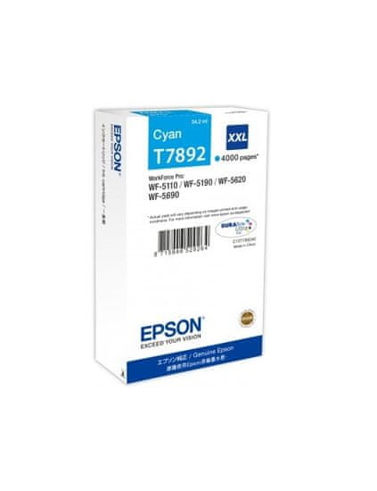 Epson Črnilna kartuša XXL Cyan serije WF-5xxx T7892