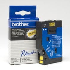 Brother TC-691 rumeno/črno, 9 mm