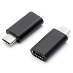 PremiumCord Adapter USB-C ženska - USB 2.0 Micro-B/male