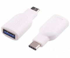 PremiumCord Adapter USB-C/male - USB3.0 A/female, OTG, bel