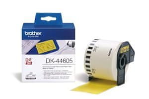 Brother - DK 44605 (rumeni zvitek papirja 62 mm x 30,48 m) - lahko odstranljiv