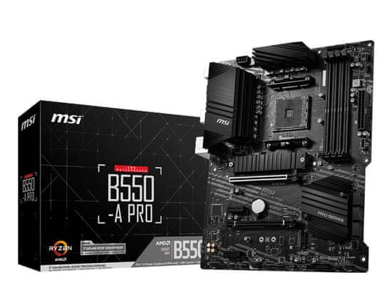 MSI B550-A Pro osnovna plošča, USB 3.2 Gen 2, DDR4, ATX (4719072733667)