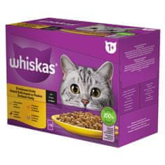 Whiskas vrečke, perutninski izbor v soku, 48 x 85 g