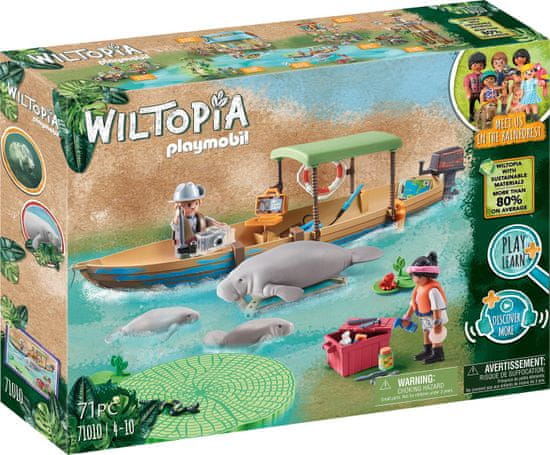 Playmobil 71010 Wiltopia - Izlet z ladjo z morskimi kravami