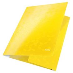 Leitz Tridelne mape WOW, A4, rumene barve
