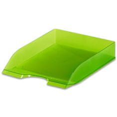 Durable Trajna osnovna pisarniška škatla za shranjevanje prozorna, transp. zelena
