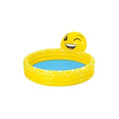 Bestway Napihljiv otroški bazen z vodno fontano Smiley